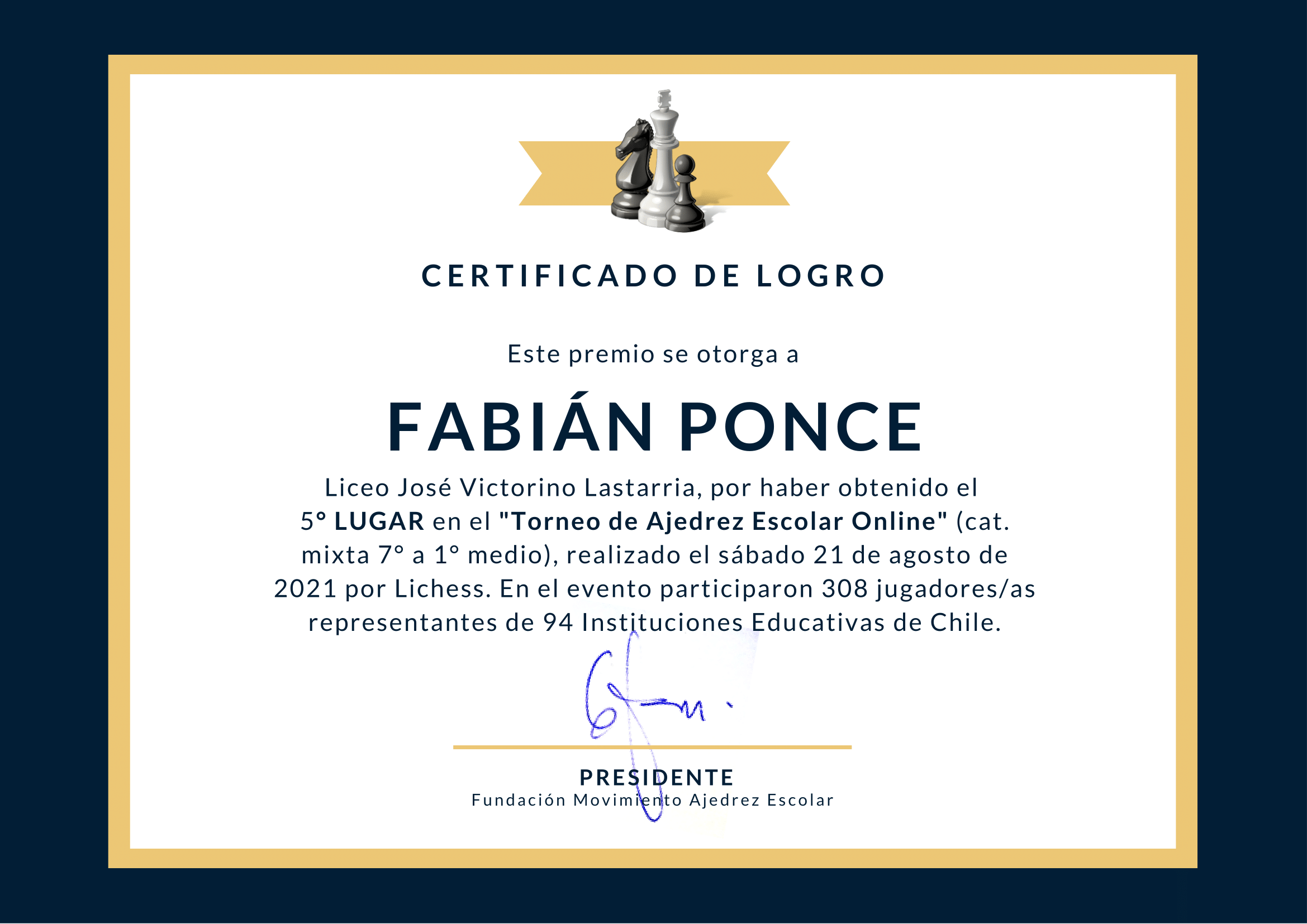 Fabin Ponce Diploma png