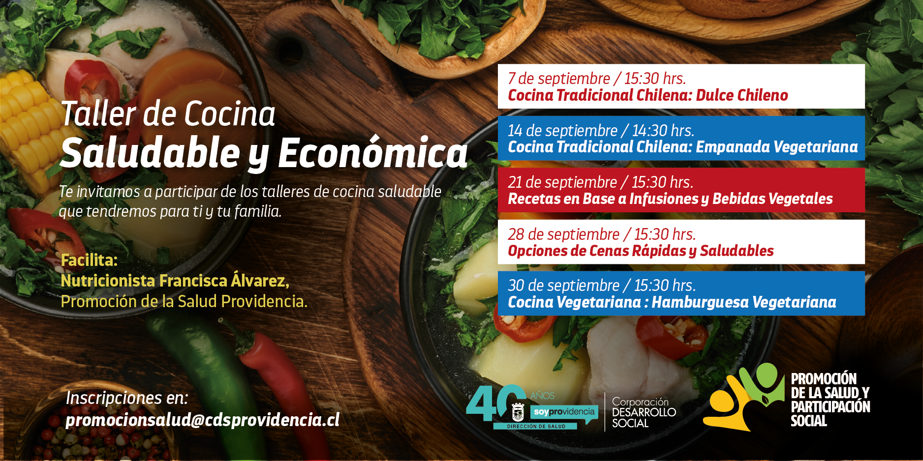 Taller de cocina RRSS SEPT