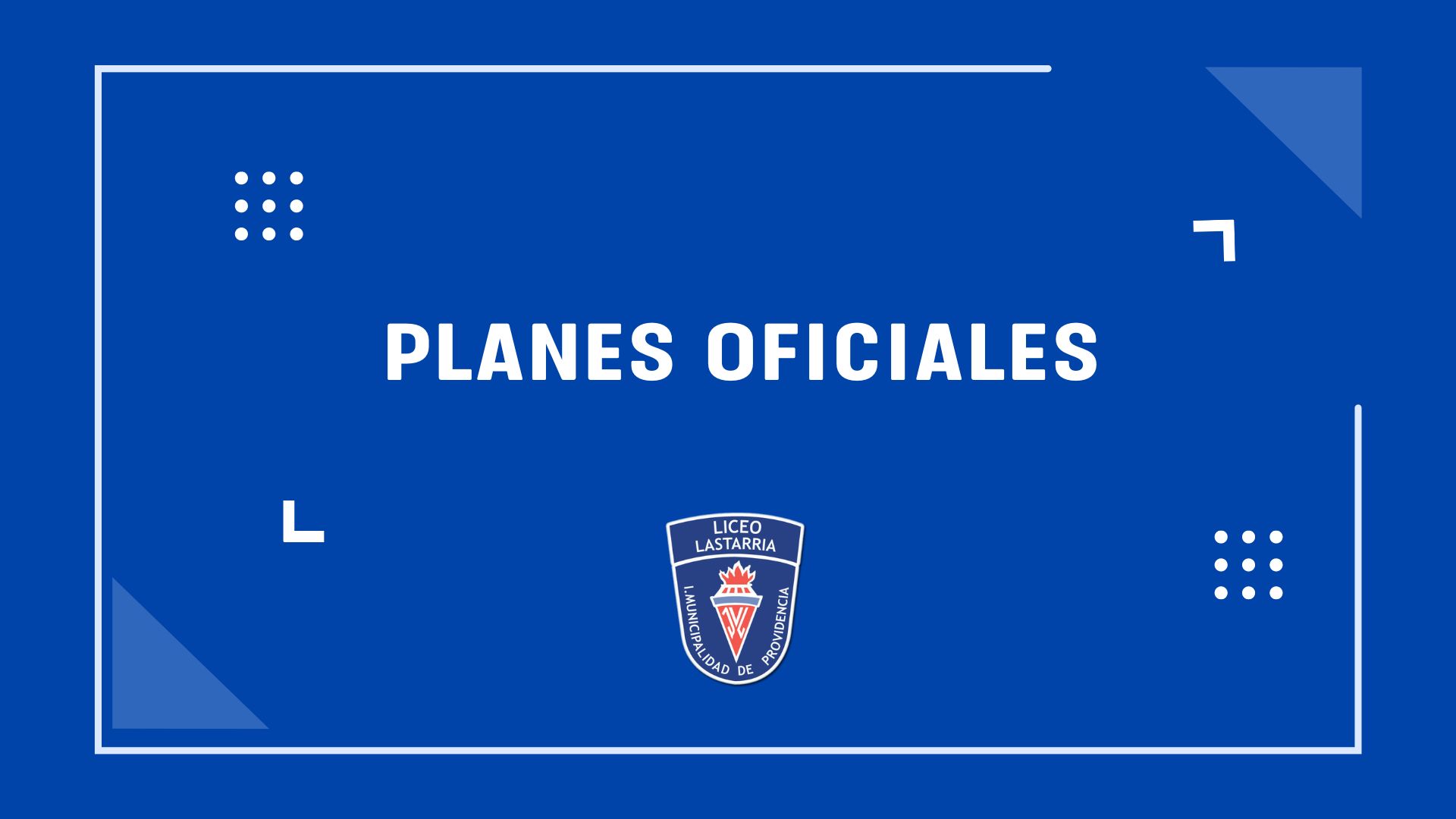 Planes oficiales