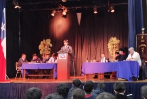 Debate en el liceo José Victorino Lastarria.